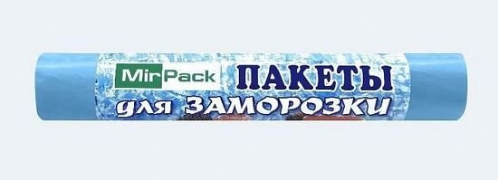 Пакеты для заморозки ПНД 25×32 см 14 мкм синие, 30 шт в рулоне