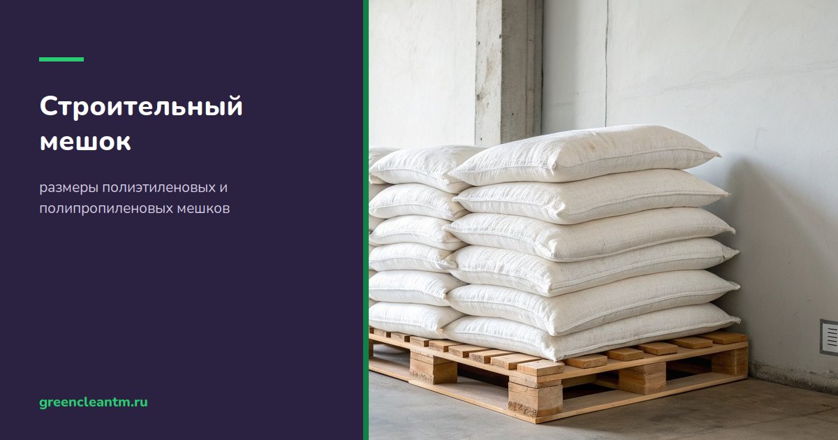 Строительный мешок: размеры полиэтиленовой и тканой тары